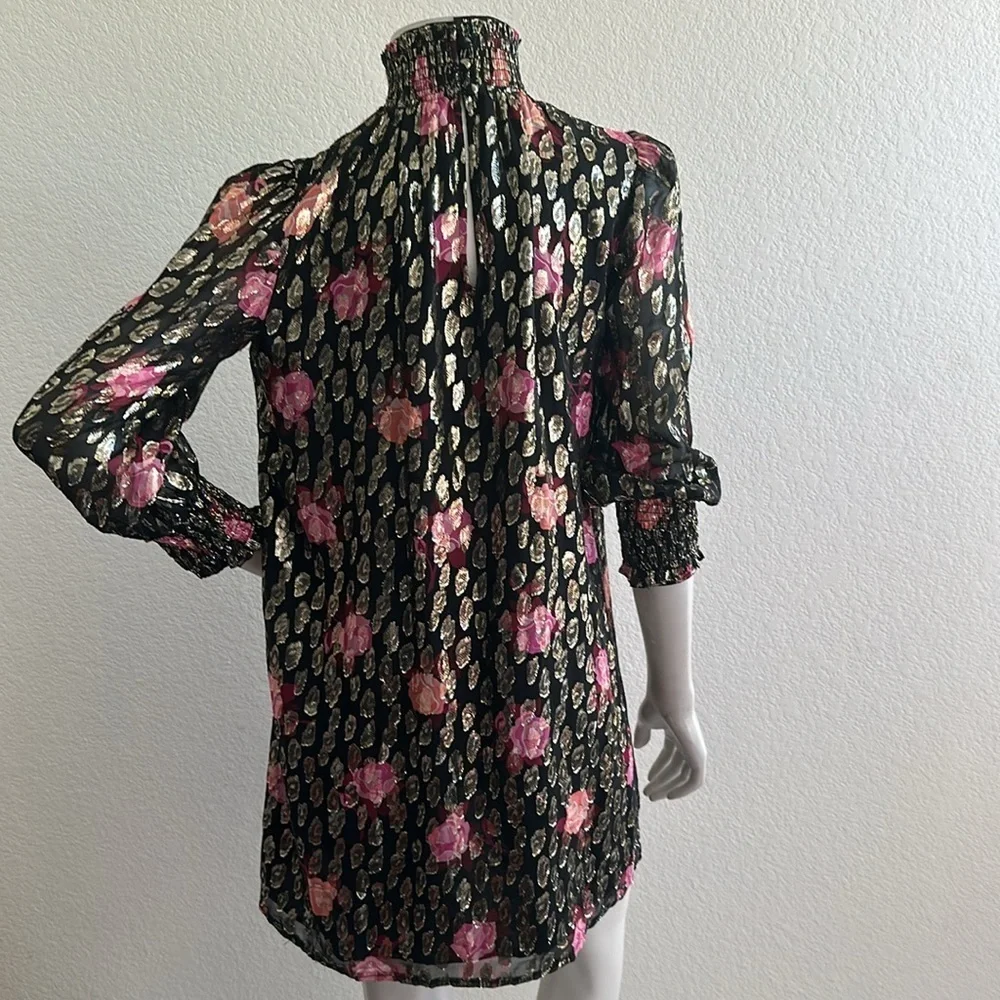 NWOT Kate spade Rose Garden Smocked Shift Dress